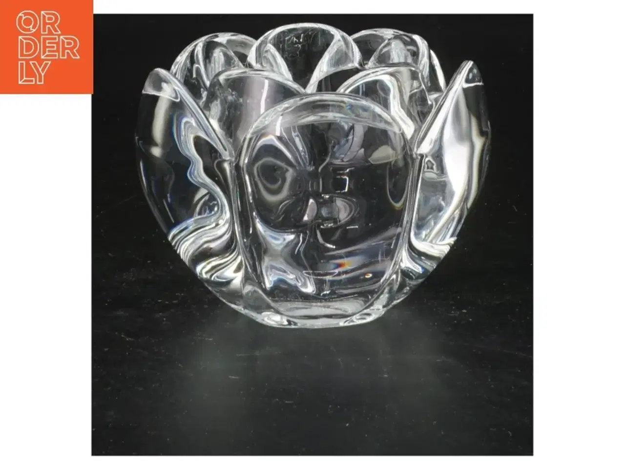 Billede 1 - Holmegård fyrfadsstage (str. 9x7 cm)