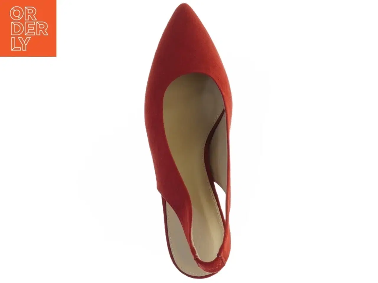 Billede 5 - Røde ruskindspumps (str. 38)
