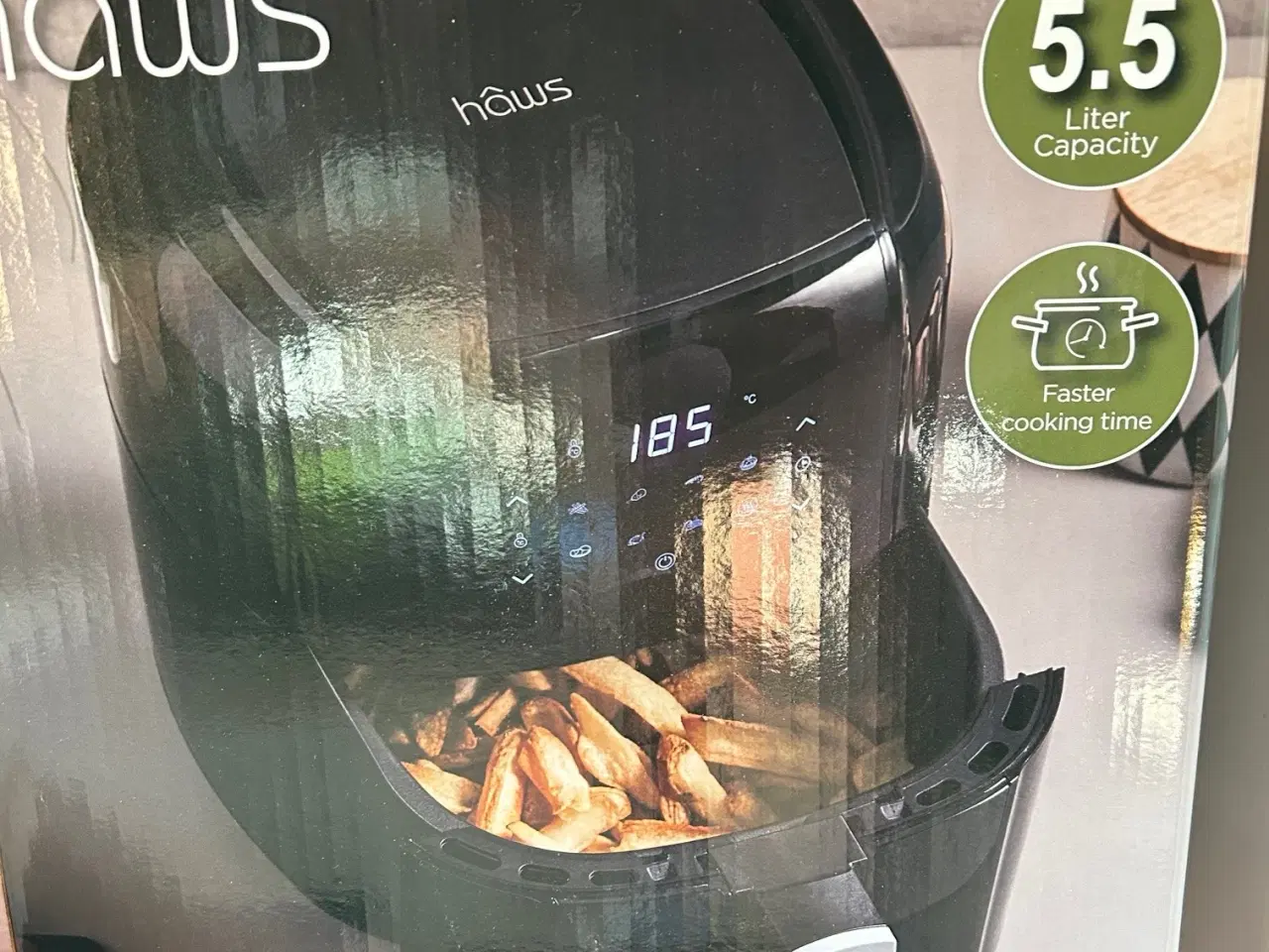 Billede 1 - HAWS Samsø airfryer 5,5 L