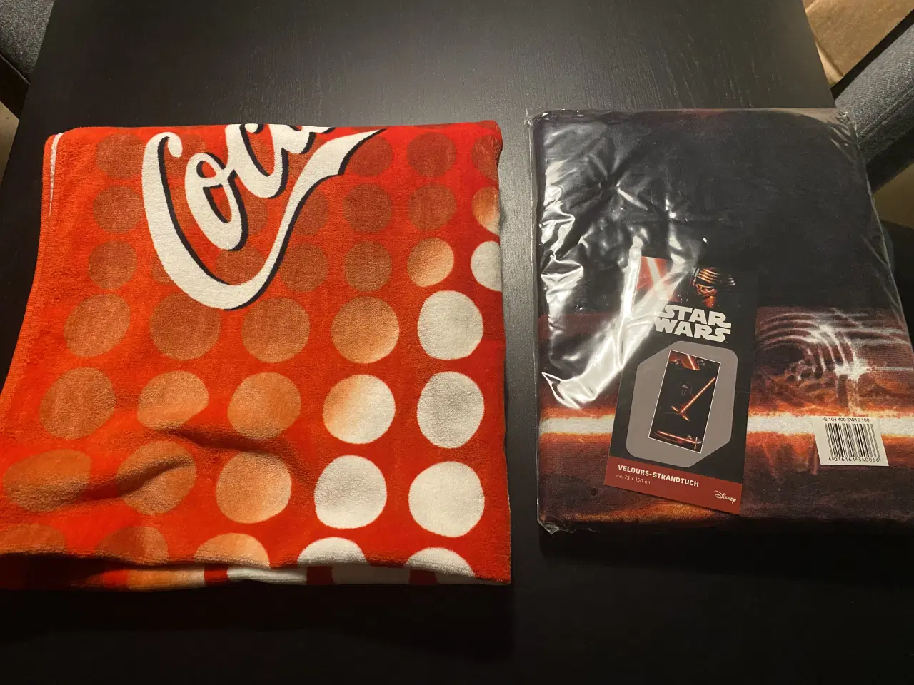 Billede 1 - Badehåndklæder m. Star Wars og Coca Cola