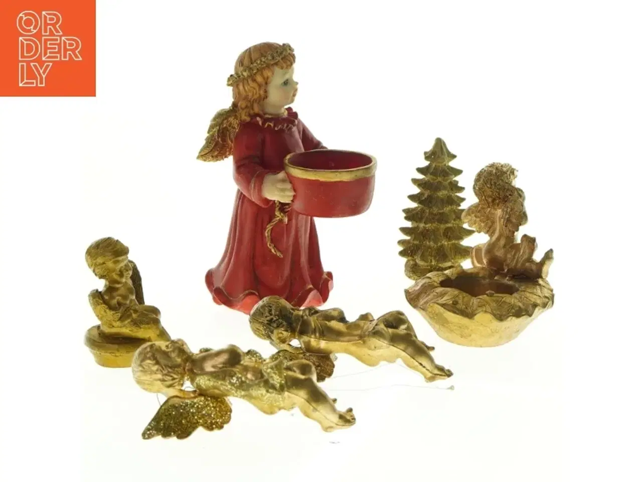 Billede 2 - Julepynt figurer som Juleengle (str. 15 cm)
