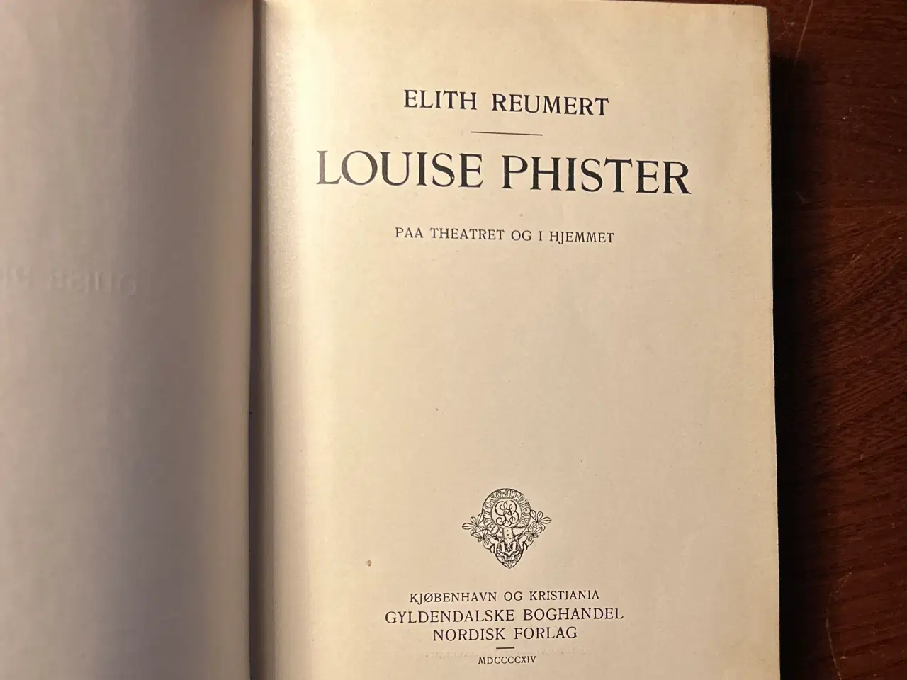 Billede 4 - Louise Phister. Paa Theatret og i Hjemmet