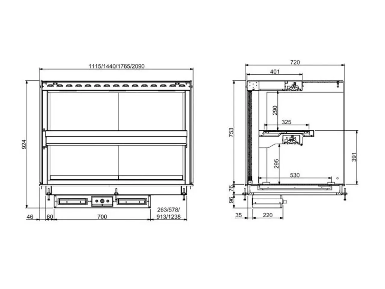 Billede 2 - Varmemontre keramisk display – 5/1 GN 