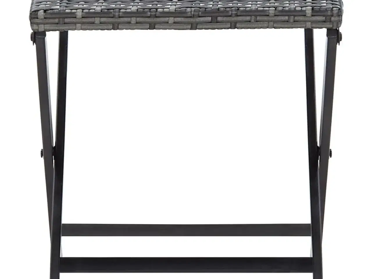 Billede 2 - Foldbar taburet polyrattan grå