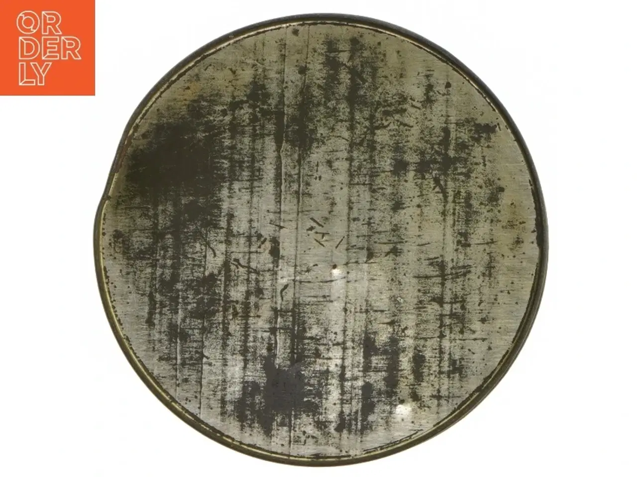 Billede 4 - Dekorativ rund metalbeholder (str. Ø. 14,5 cm. længde. 9 cm)