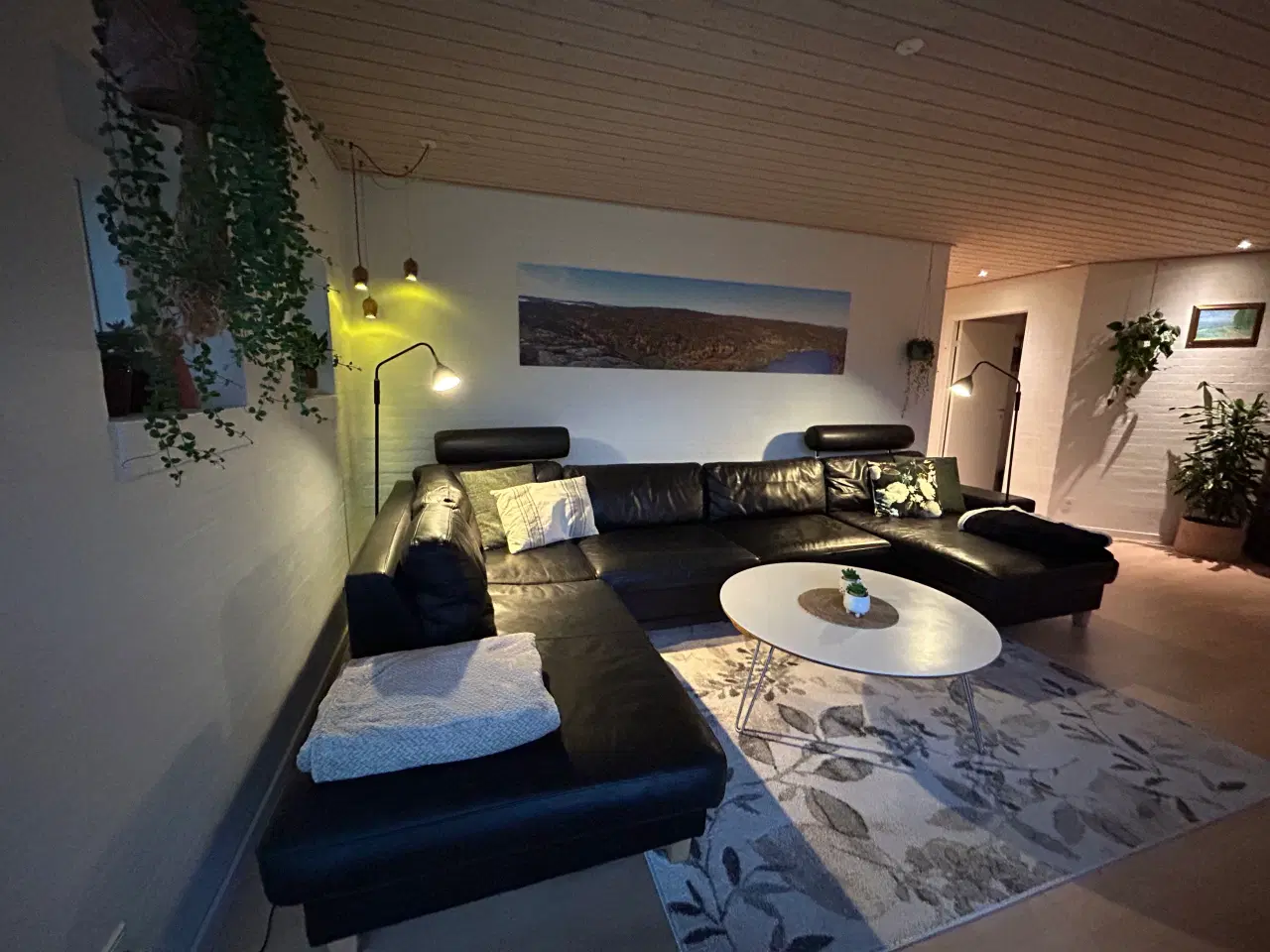 Billede 10 - Chaiselong hjørnesofa, Sort læder, Funktion design