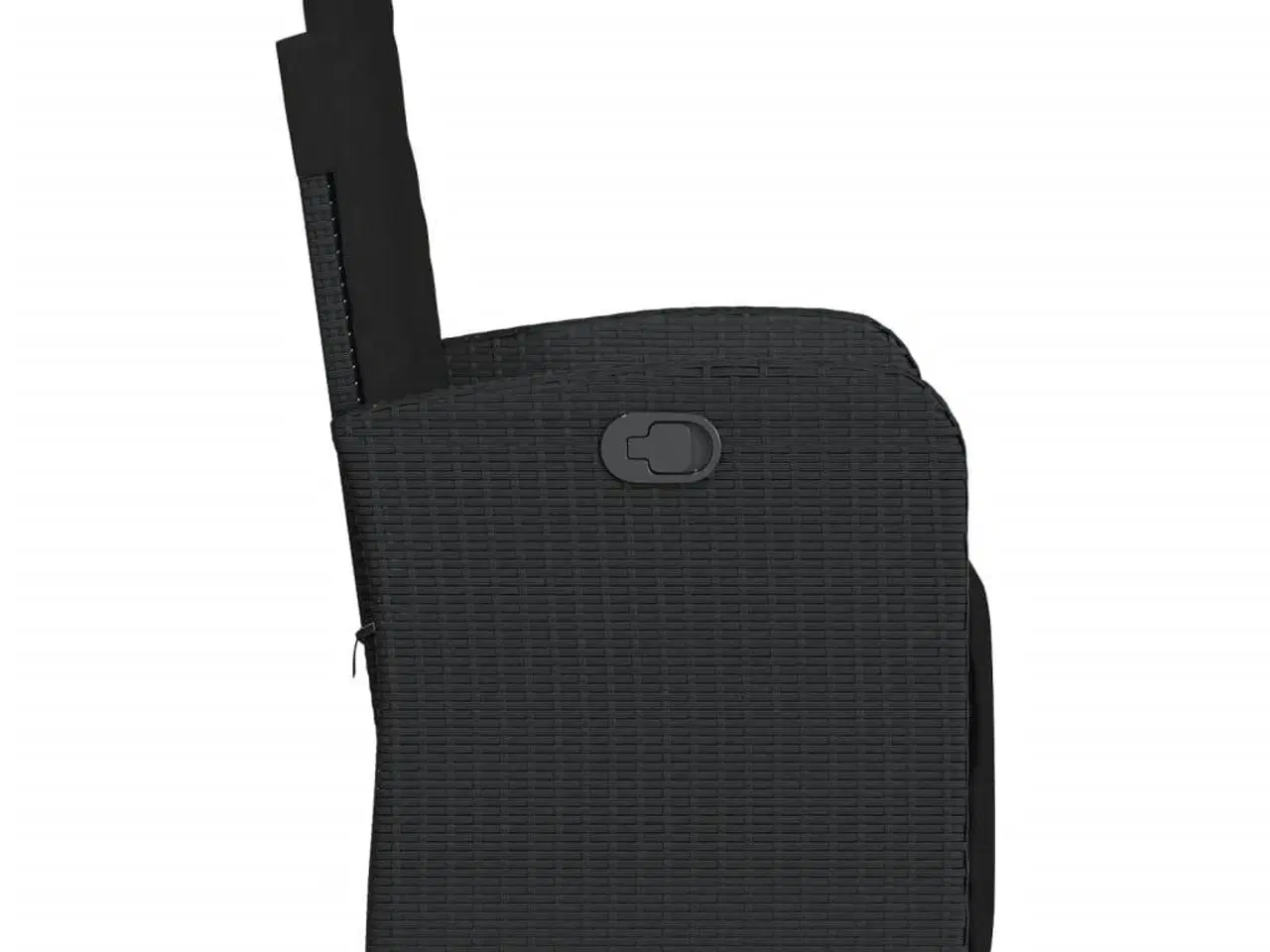 Billede 5 - Havestol med justerbart ryglæn og fodstøtte polyrattan sort