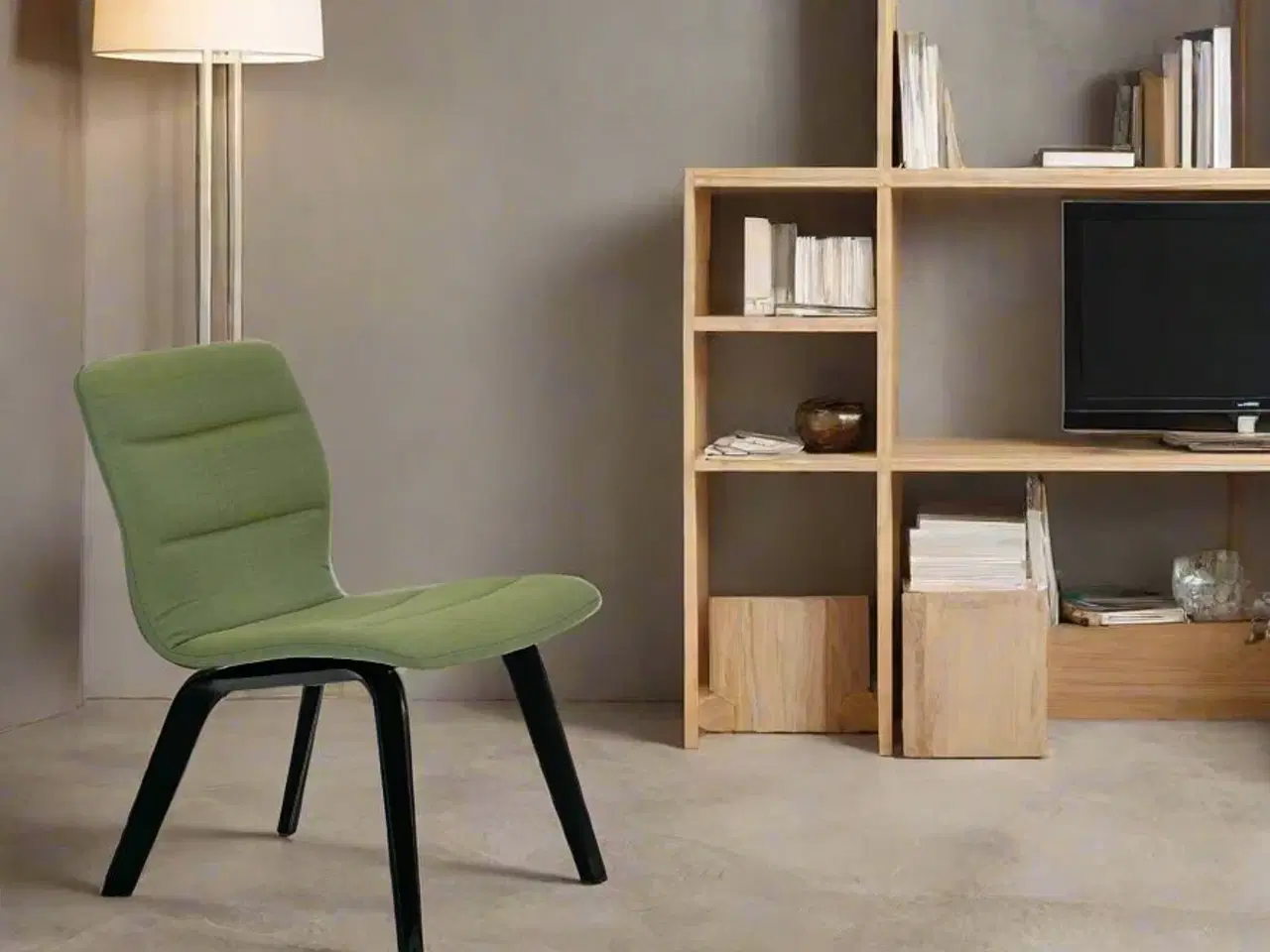 Billede 2 - Magnus Olesen Butterfly lounge Loungestol – Grøn med Sort Stel