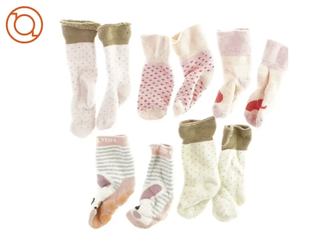 Billede 1 - Babystrømper, 5 par fra Ukendt (str. ca. 19)