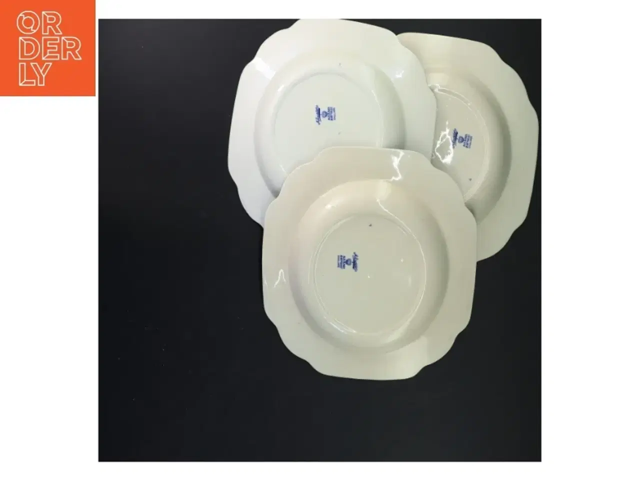 Billede 2 - Antikke porcelæn tallerkener (str. 22,5x2,5&24x1 cm)
