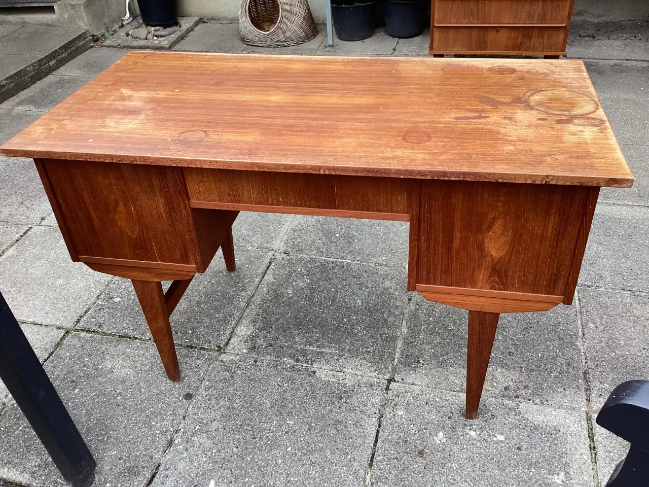 Billede 4 - Skrivebord i teaktræ