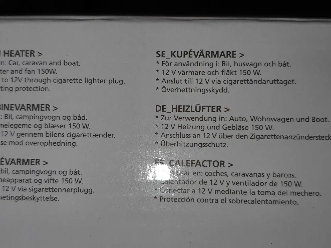 Billede 1 - Kabine varme blæser. 