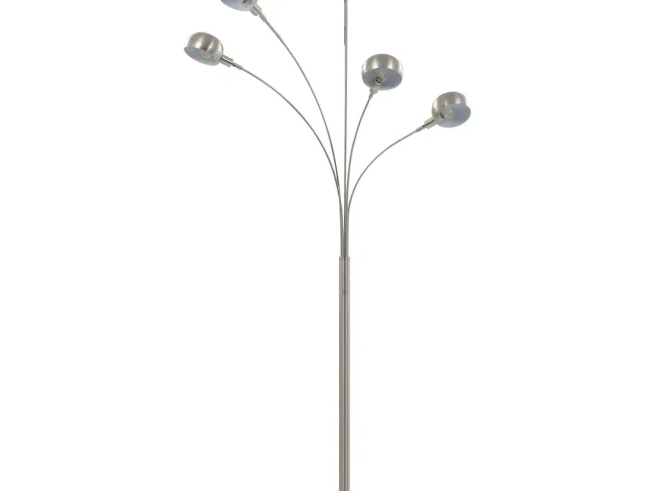 Billede 3 - Standerlampe 200 cm 5 x E14 sølvfarvet