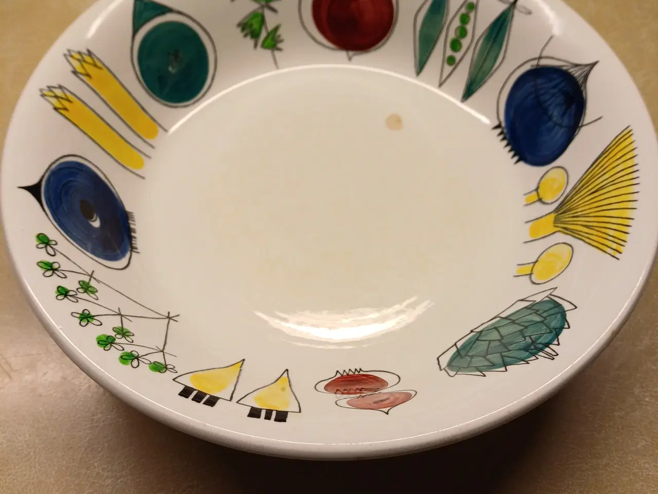 Billede 1 - Rörstrand Picnick fad vintage handpainted