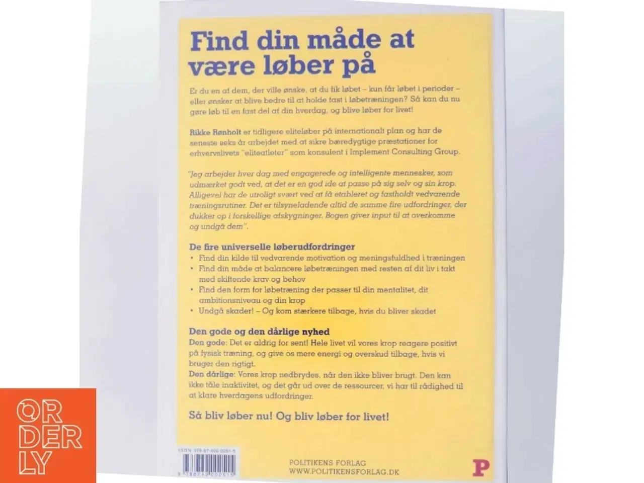 Billede 3 - Bliv Løber for Livet af Rikke Rønholt (Bog)