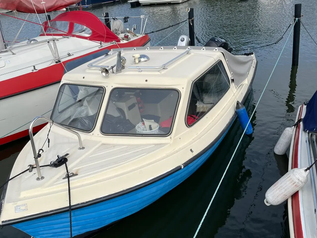 Billede 2 - Ny Mercury ( kun kørt 20 timer)  Ryds 19 fods båd 