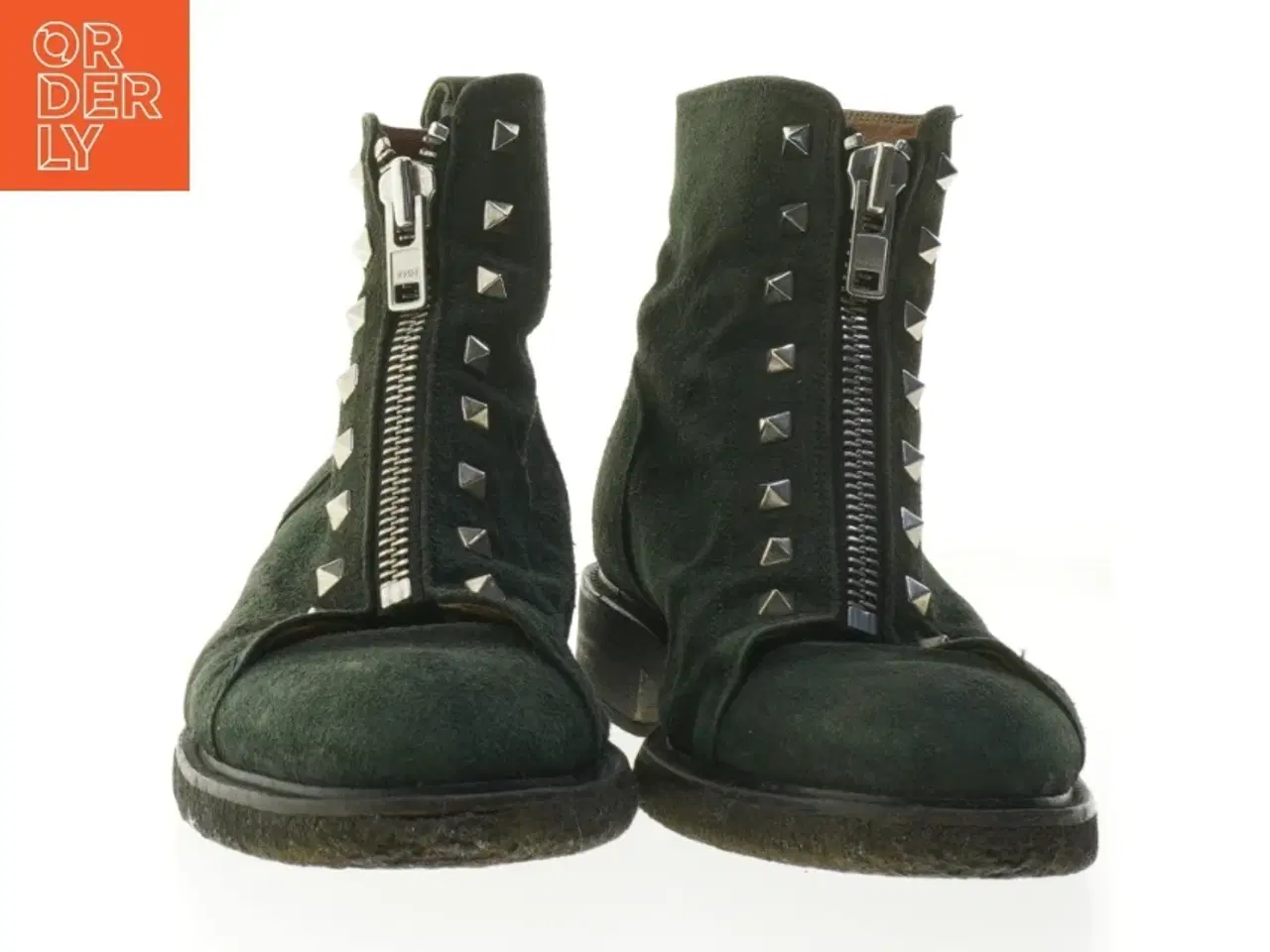 Billede 4 - Støvlere med nitter og lynlås fra Billi Bi (str. 39 )