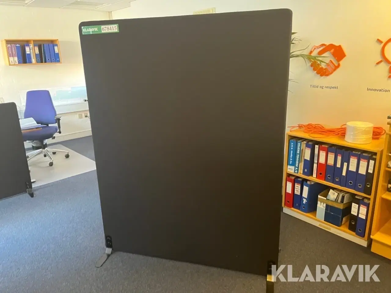 Billede 1 - Skillevægge med fod 3 stk