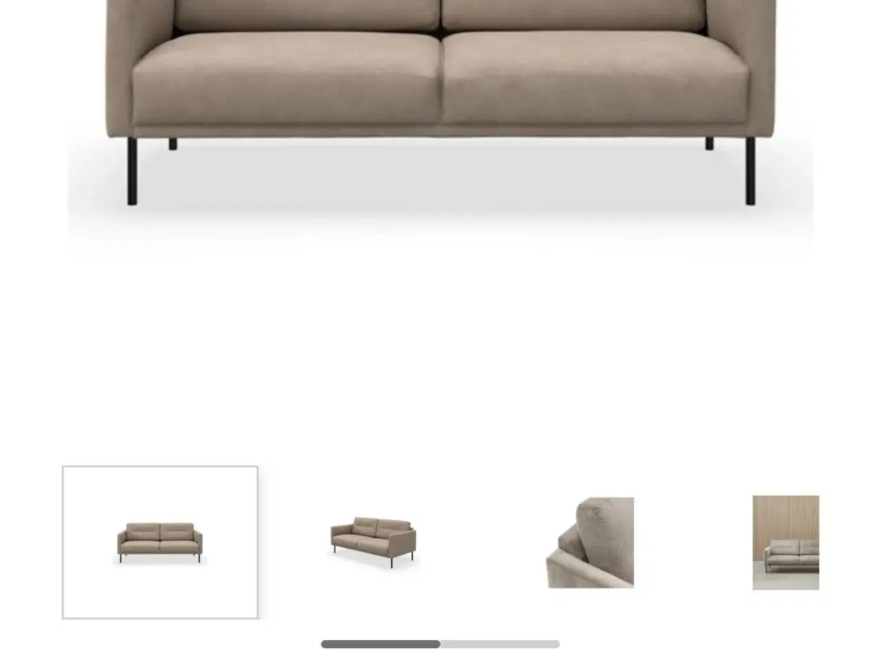 Billede 1 - fløjlsbrun Larvik sofa fra Ilva sælges. 