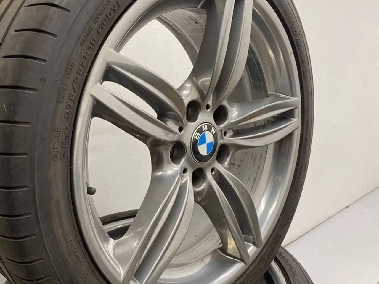 Billede 12 - 19" original BMW Alufælge med dæk "M double spoke 351" A64495 F10 F11 F12 F13 F06 GC F10 LCI F11 LCI F06 GC LCI F12 LCI F13 LCI