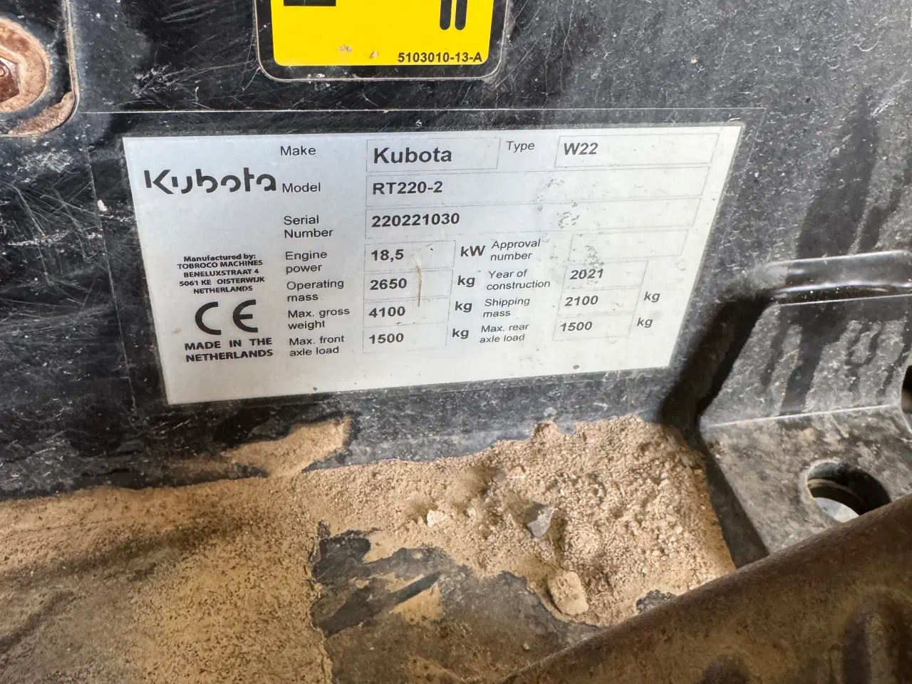 Billede 4 - Minilæsser Kubota RT220-2