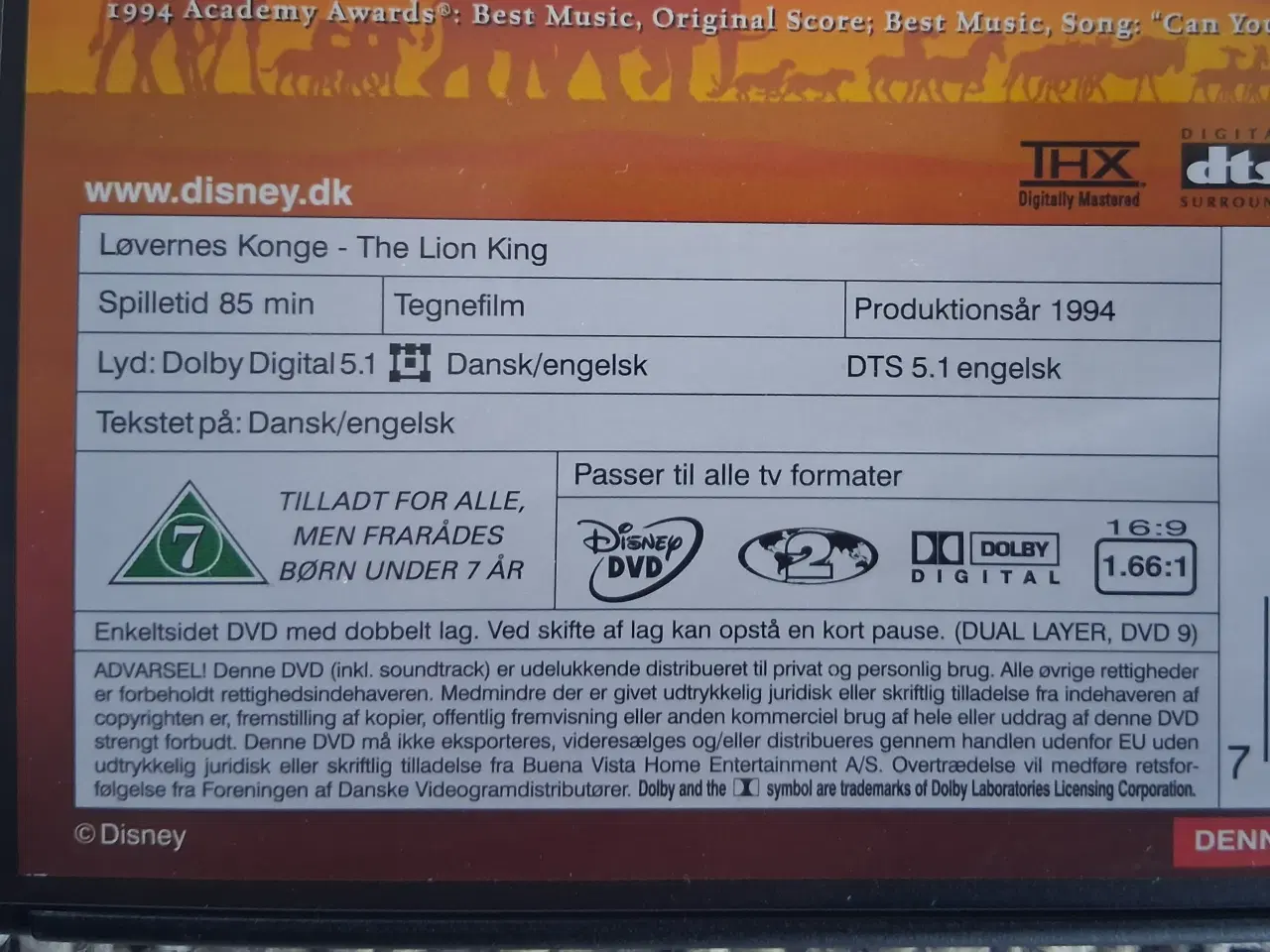 Billede 3 - Løvernes Konge dobbelt dvd