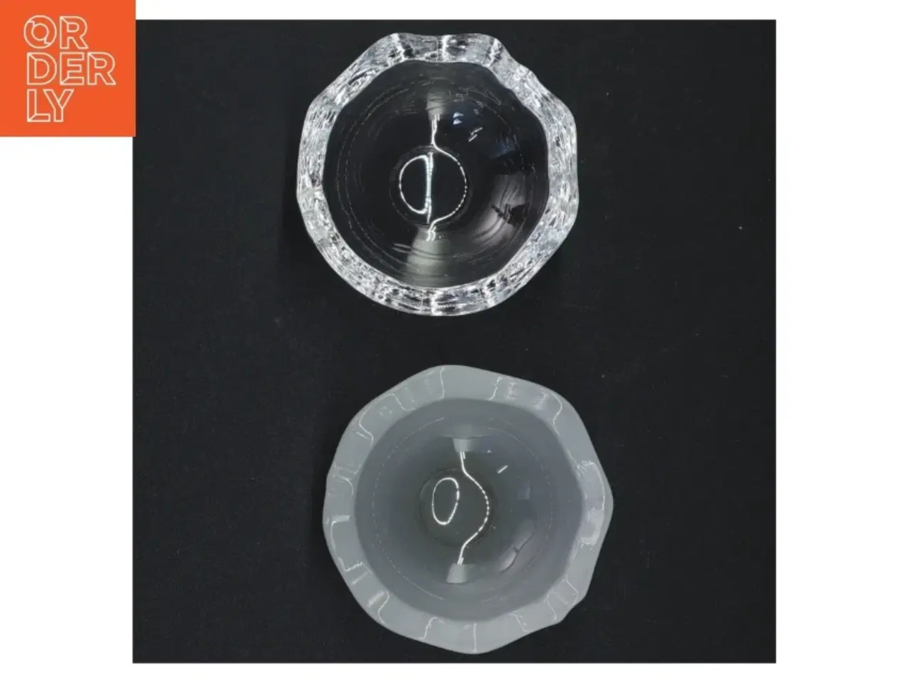 Billede 3 - Glas bonbonniere fra Holmegaard (str. Ø 8 cm)