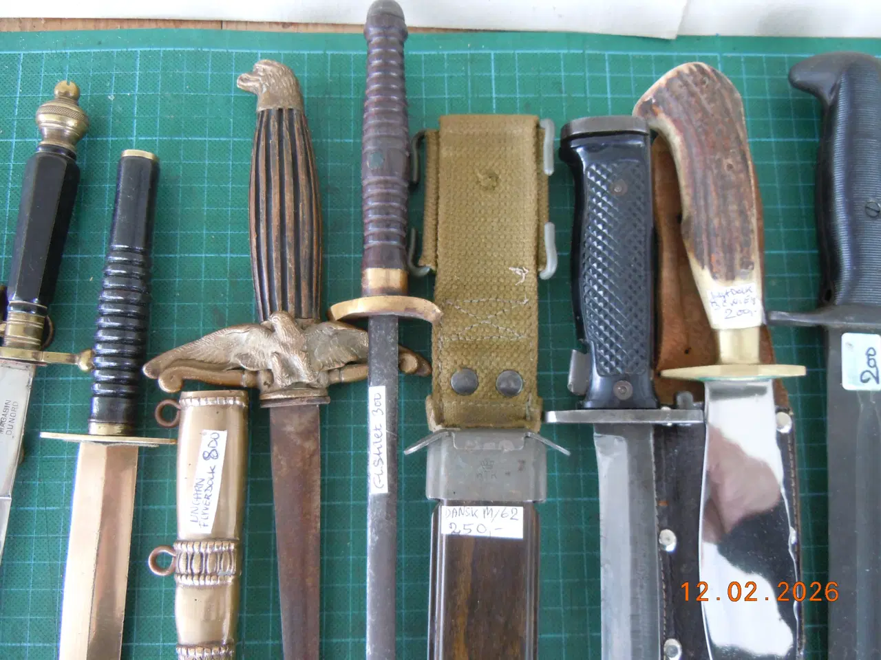 Billede 19 - Dolke, bajonetter og knive, forskellige typer.