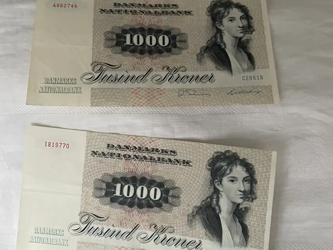 Billede 1 - Gamle pengesedel 1000kr 