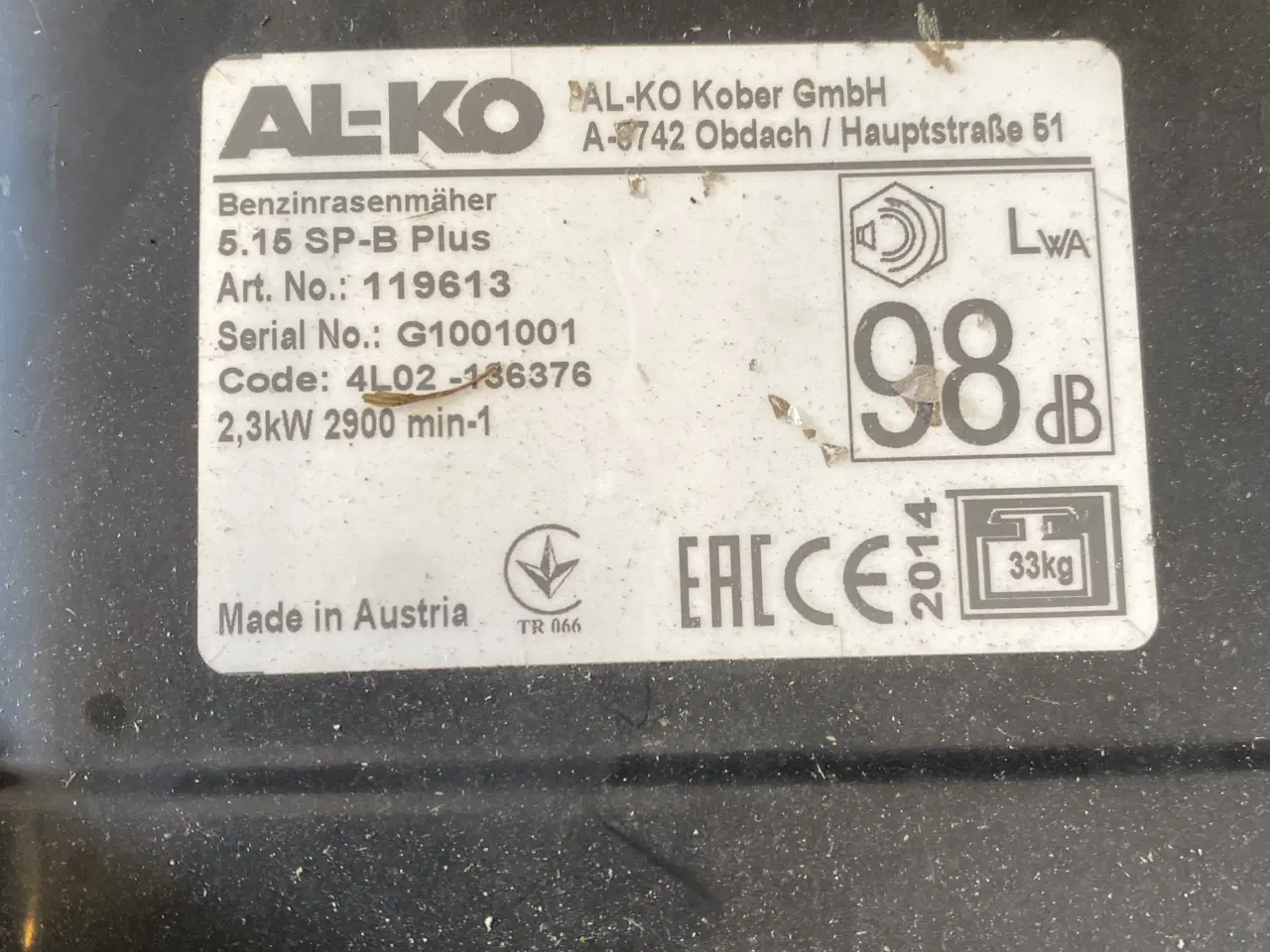 Billede 3 - Nyserviceret Alko 625E selvkørende plæneklipper 