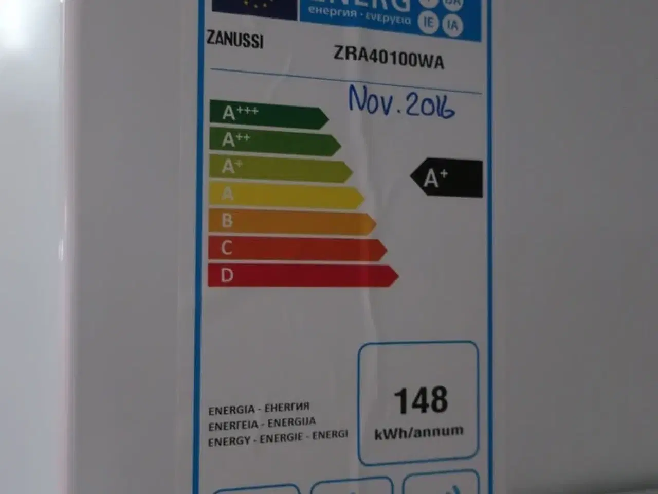 Billede 6 - Køleskab ZANUSSI ZRA40100WA
