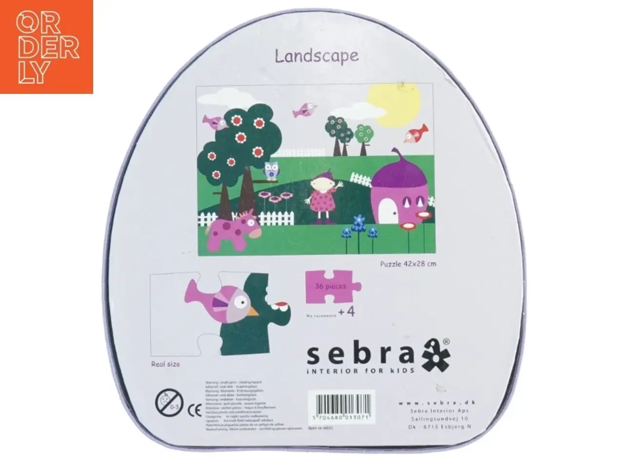 Billede 4 - Ugle puslespil fra Sebra (str. 42 x, 28 cm)