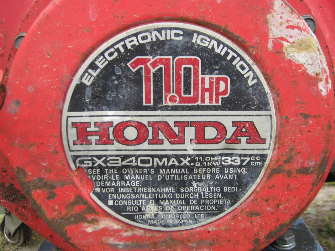 Billede 2 - Honda GX340 11 HK motor m. elstart