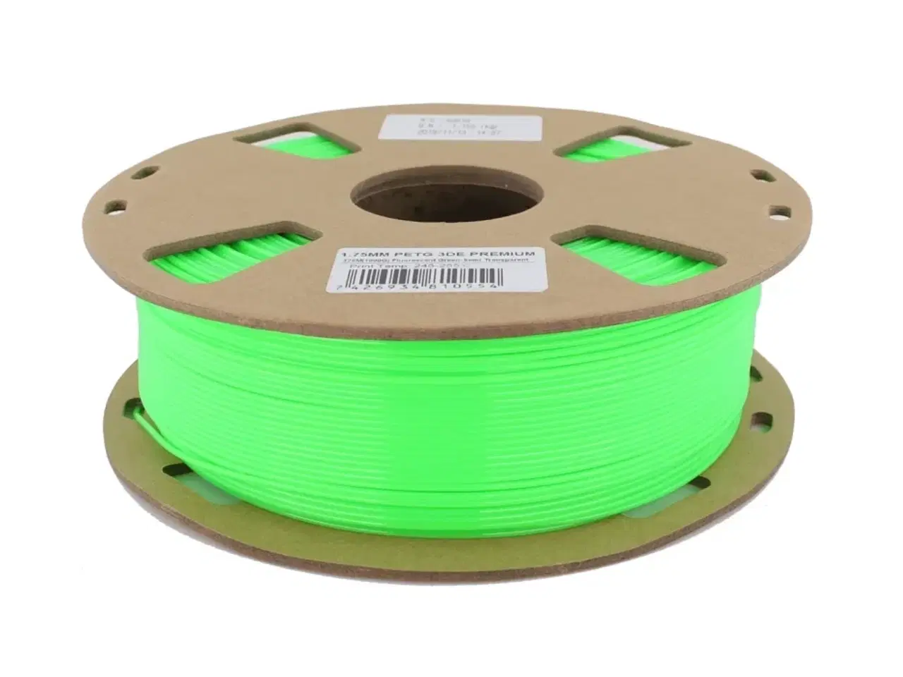 Billede 1 - Fluorescent Green (Semi-transparent) - 3DE Premium - PETG - 1.75mm