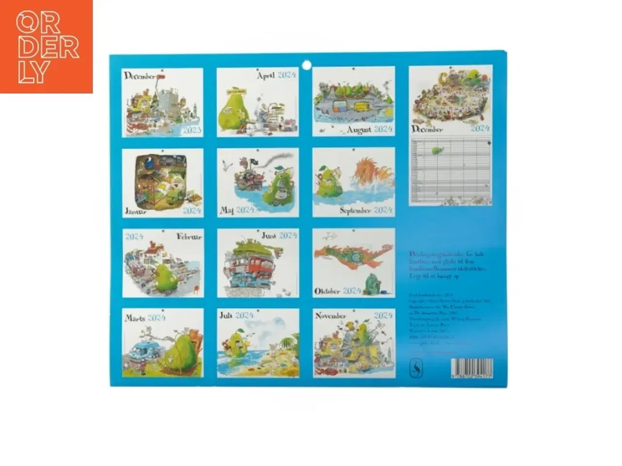 Billede 2 - Strid familiekalender 2024 af Jakob Martin Strid (Bog) fra Gylendal (str. 30x35 cm)