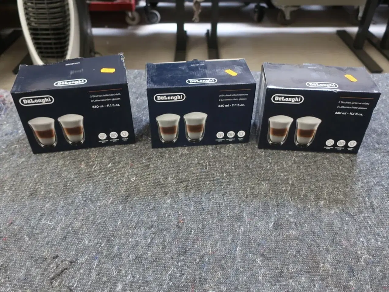 Billede 1 - 6 stk. DELONGI kaffeglas