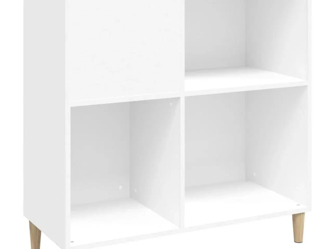 Billede 2 - Vinylskab 84,5x38x89 cm konstrueret træ hvid