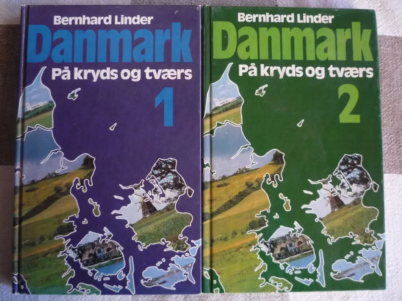 Billede 1 - Danmark på kryds og tværs, bind 1 og 2