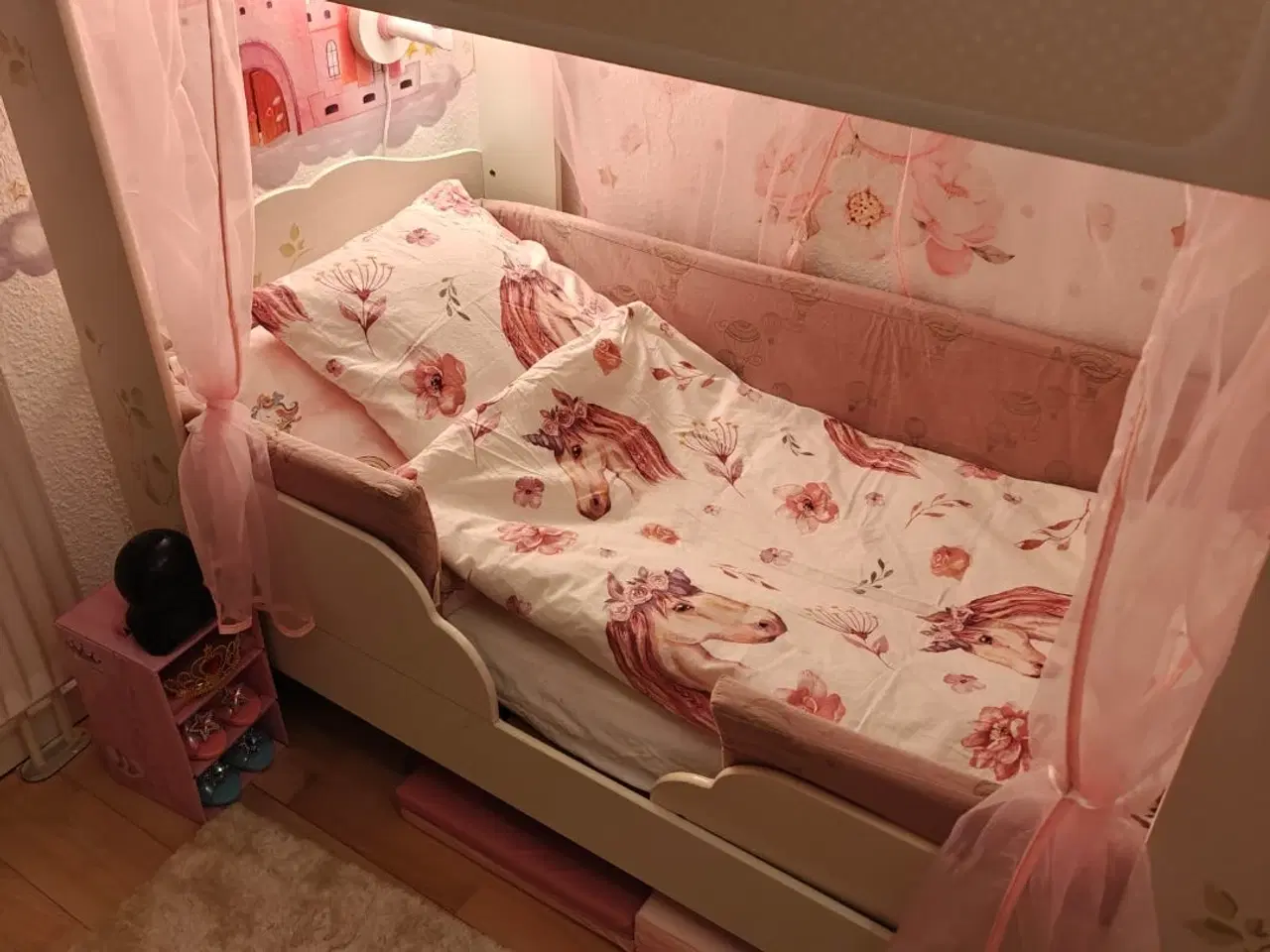Billede 2 - Seng himmelseng prinsesseseng børneseng lyserød