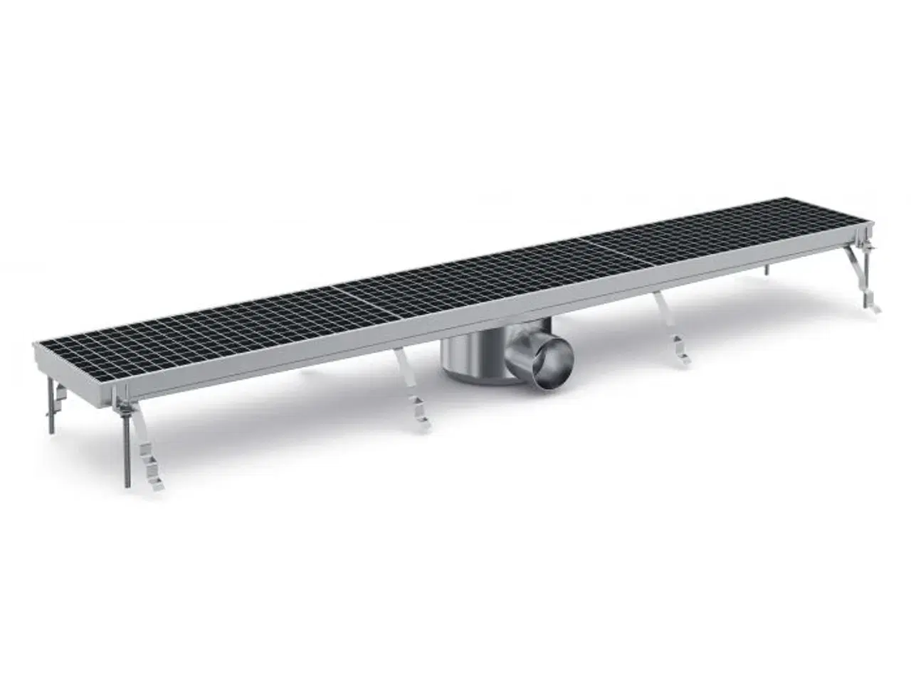 Billede 1 - Lang Gulvrende (133 cm) i AISI 304 Stål