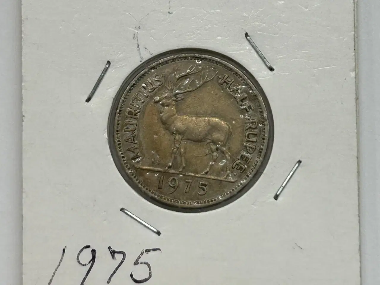 Billede 1 - Mauritius Half Rupee 1975