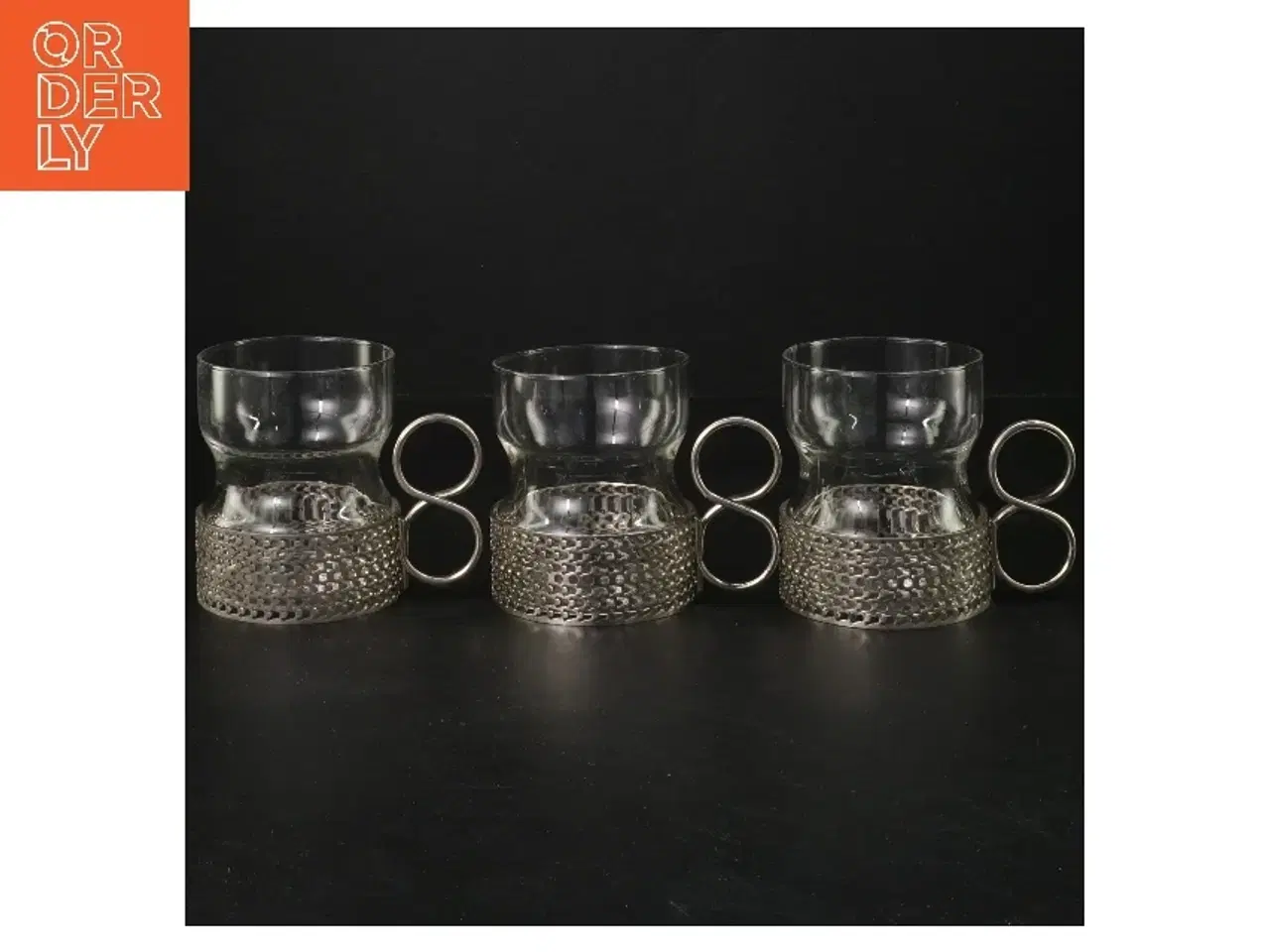 Billede 1 - Timo Sarpaneva, Iitalla. Irsk kaffe glas med holder i metal