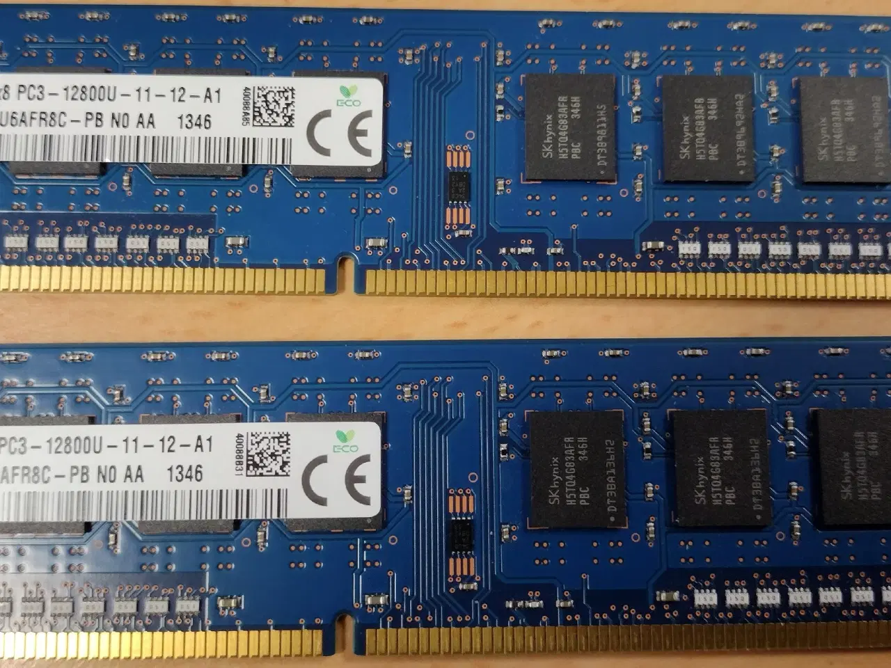 Billede 1 - SDRAM  - DDR3 - 2x4GB - 1,5 volt, pc3-12800