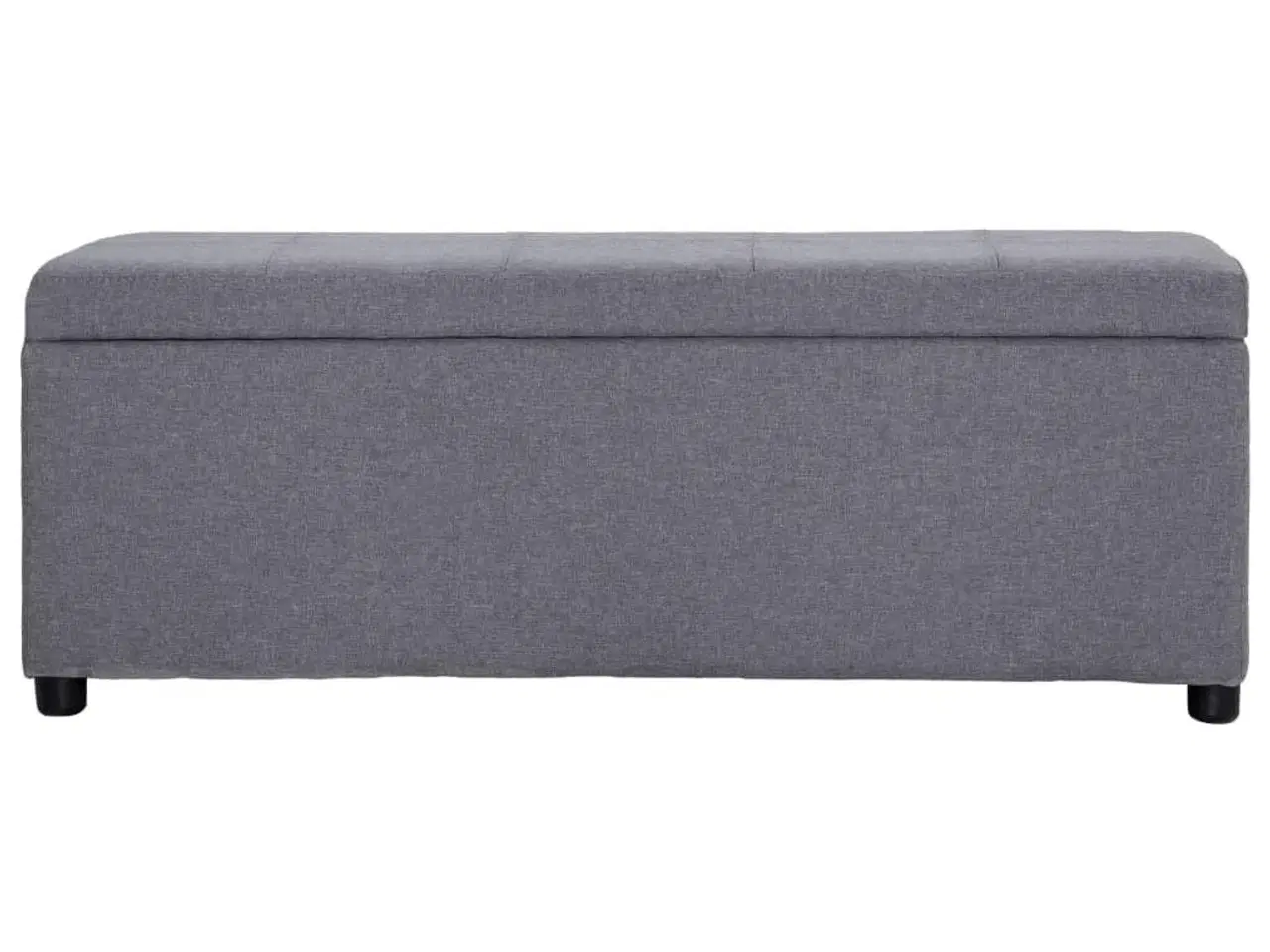 Billede 4 - Bænk med opbevaringsrum 116 cm polyester lysegrå