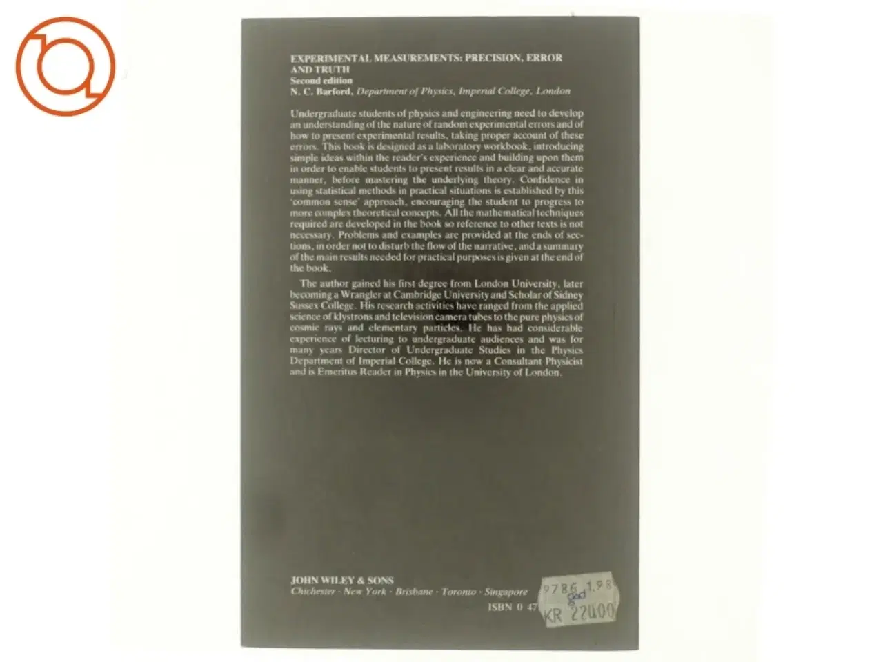Billede 3 - Experimantal measurements: Precision, error and truth af N.C.Barford