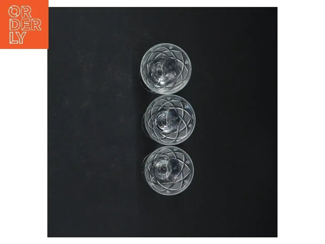 Billede 3 - Krystalglas 3 stykker 8 cm (str. 3 styk, 8 cm)fra Wien antik