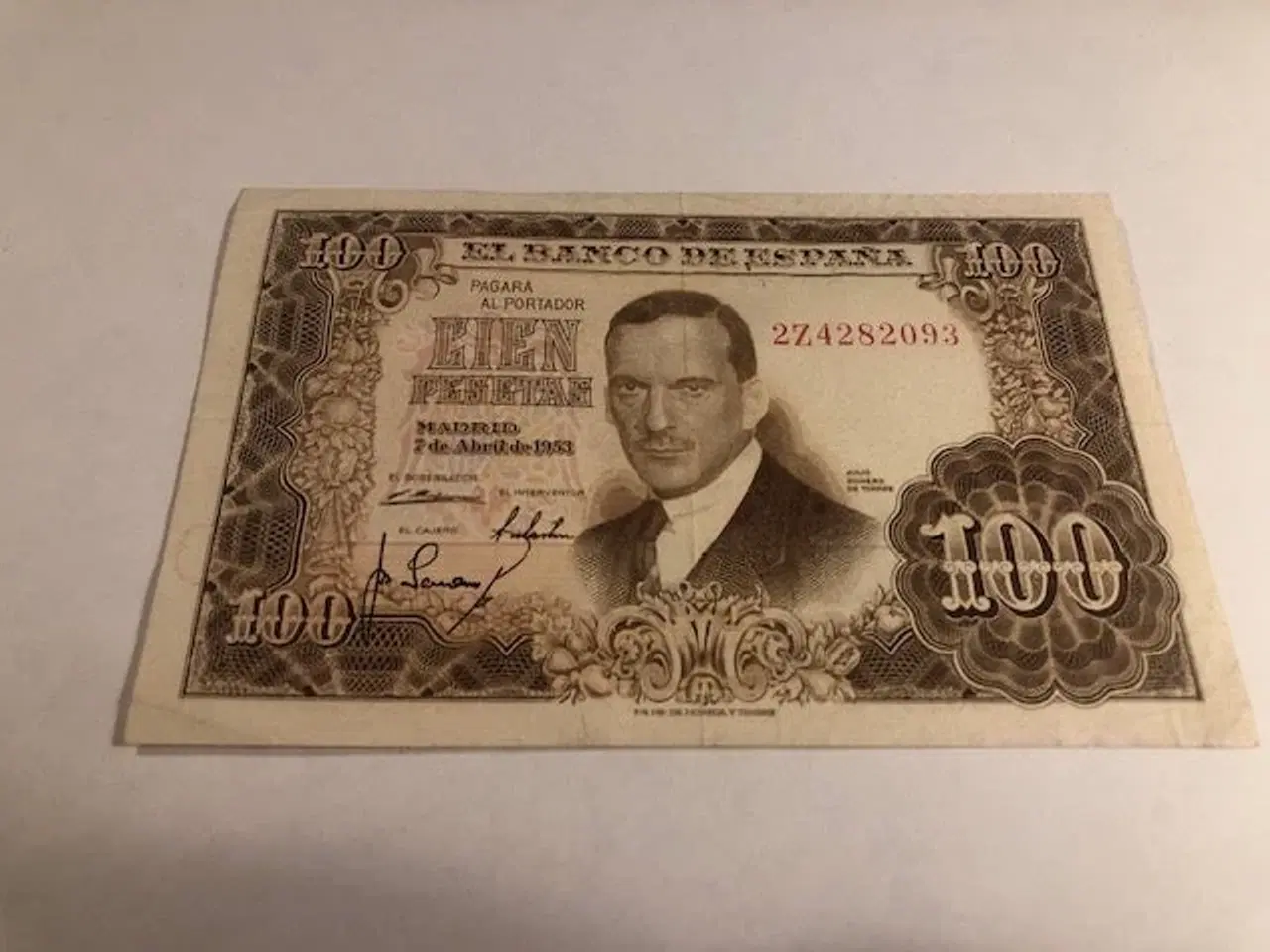 Billede 1 - 100 Pesetas Spain 1953