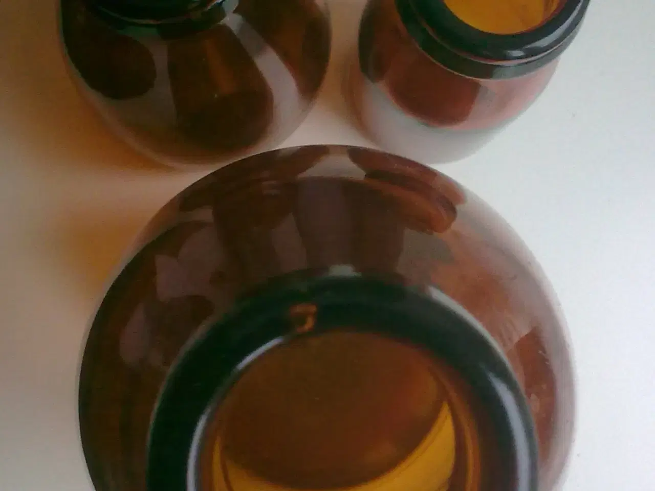 Billede 2 - Rav tone BY-flasker DKF 1960rne 3 SAMLET kreativ