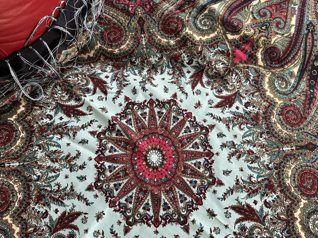 Billede 11 - To store retro uldsjal fra Rusland i flot stand