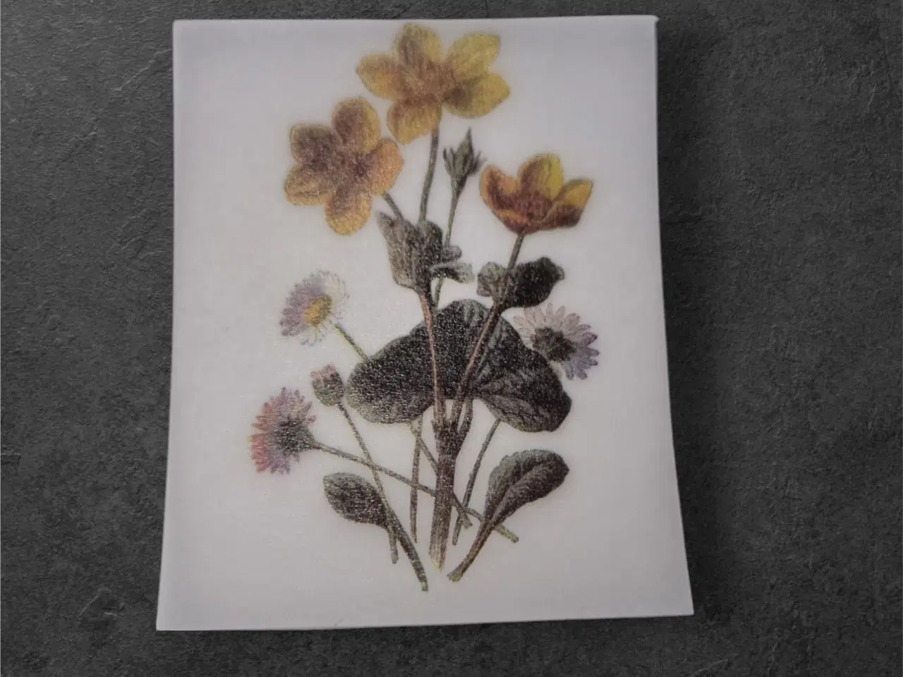 Billede 1 - Smukke papirark med vilde blomster til kreative pr